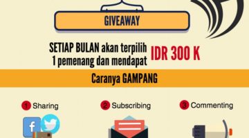 Giveaway: Rp 300 Ribu Dari Blog Setiap Bulan Untuk Anda