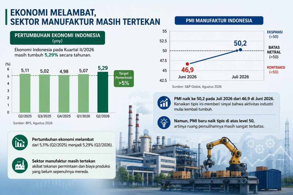 Sektor Manufaktur RI 2026 Belum Pulih: Cek Cara Screening Saham Industri yang Paling Resilien